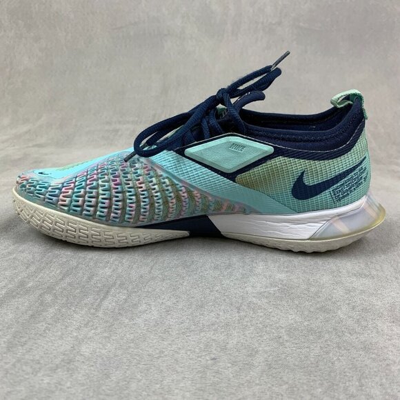 Nike Womens Tennis Shoes 8.5 Blue Court React Vapor NXT Glacier Ice CV0742-402 - Picture 8 of 15
